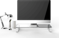 Stell SOS 5000 Üveg LCD TV/Monitor állvány Fehér