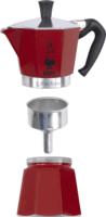 Bialetti Mokka Express 6 személyes kotyogós kávéfőző - Piros