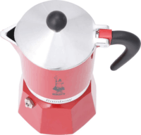 Bialetti Rainbow 3 személyes kotyogós kávéfőző - Piros