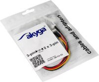 Akyga AK-CA-52 3 pin - 2x 3 pin adapter