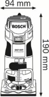 Bosch GKF 600 Professional Élmaró kofferben