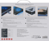 Rivacase 5557 17.3" laptop hűtőpad - Fekete