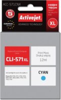 ActiveJet (Canon CLI-571C XL) Tintapatron Cián