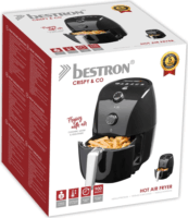 Bestron AAF300 PrepAir 1.5L Forrólevegős fritőz - Fekete