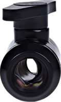 Alphacool G1/4 Két irányú golyóscsap - Fekete