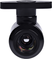 Alphacool G1/4 Két irányú golyóscsap - Fekete