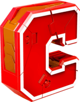 Guangdong Morphers betűk: C - Parasaurolophus figura