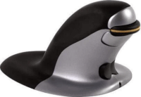 Fellowes Penguin "M" Vezeték nélküli Vertikális Egér - Fekete/Ezüst