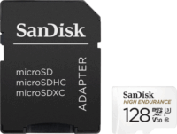 Sandisk 128GB High Endurance microSDXC UHS-I CL10 memóriakártya + Adapter
