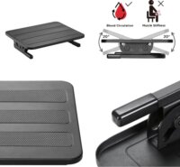 Maclean MC-831 Ergonomikus lábtámasz Fekete