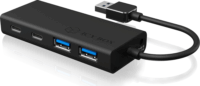 RaidSonic Icy Box B-HUB1426-U3 USB-C USB3.0 HUB (4 port) Fekete