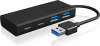RaidSonic Icy Box B-HUB1426-U3 USB-C USB3.0 HUB (4 port) Fekete
