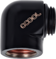Alphacool HF G1/4 90° Vízcső csatlakozó - Fekete