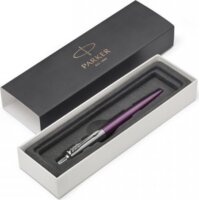 Parker Royal Jotter nyomógombos golyóstoll Victoria ibolya ezüst színű klippel - 0,7 mm / Kék