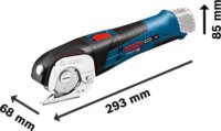 Bosch GUS 10,8/12 V-Li Akkumulátoros univerzális olló L-BOXX tárolóban (akku és töltő nélkül)