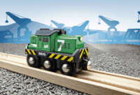 BRIO World Elemes tehermozdony - Zöld