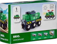 BRIO World Elemes tehermozdony - Zöld
