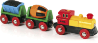 BRIO World Elemes vonat vagonokkal