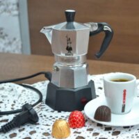 Bialetti Moka Elettrika 2 Személyes Elektromos kotyogós kávéfőző - Ezüst