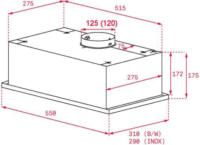TEKA GFG2 GLASS Páraelszívó - Fehér