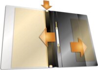 Durable DURAPLUS A4 panorámás széles gyorsfűző mappa - Fekete