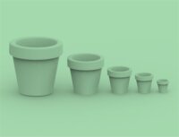 New Garden Magnolia 45 fehér LED kaspó