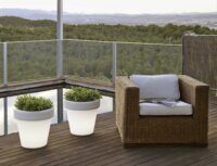 New Garden Magnolia 45 fehér LED kaspó