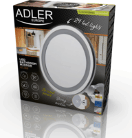 Adler AD 2168 LED Fürdőszobai Fali Sminktükör Ø 20 cm - Szürke