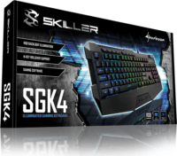 Sharkoon SKILLER SGK4 Gaming Billentyűzet DE - Fekete