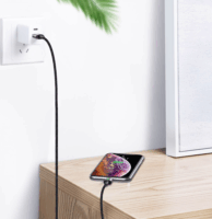 Baseus Magnetic Zinc USB-A apa - Mágneses Lightning apa Adat- és töltőkábel 1m - Fekete