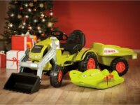 Big Claas Celtis Traktor pótkocsival - Sárga/fekete