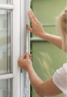 Tesa 1,3 x 1,5 m Tépőzáras szúnyogháló ablakra - Antracit