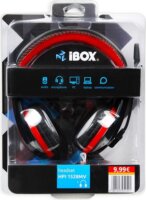 iBox HPI 1528 MV Headset Fekete/Piros