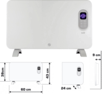 Home FK 410 WIFI Smart Szabadonálló/Fali Elektromos Fűtőtest 1000W - Fehér