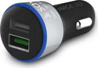 Savio Autós 2xUSB töltő Quick Charge 3.0 technológiával Fekete