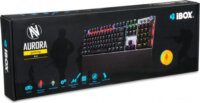 iBox Aurora K-4 USB Gaming Billentyűzet US - Ezüst