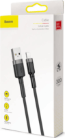 Baseus Cafule USB apa - Lightning apa iPhone töltőkábel 3m - Szürke/Fekete