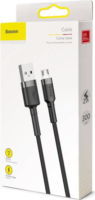 Baseus Cafule USB apa - MicroUSB apa Adat- és töltőkábel 3m - Szürke/Fekete