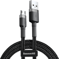 Baseus Cafule USB apa - MicroUSB apa Adat- és töltőkábel 3m - Szürke/Fekete
