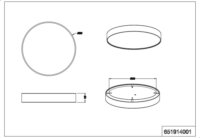 TRIO 651914001 Diamo LED Mennyezeti Lámpa