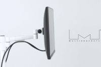 Multibrackets Officeline Single I 15"-30" LCD TV/Monitor asztali tartó kar Fehér