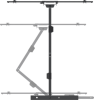Multibrackets Long Reach 42"-75" LCD TV/Monitor fali tartó Fekete