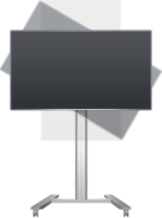 Multibrackets 180 HD Single 55"-80" LCD TV/Monitor gurulós padló állvány Ezüst