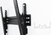 Multibrackets VESA falikonzol Super Slim Tilt 600 MAX 40-75" LCD TV/Monitor fali tartó Fekete