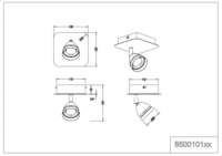 TRIO Gemini 1-es Fali Spot LED Lámpa - Fehér