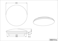 TRIO Charly LED Mennyezeti Lámpa