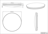 TRIO Nalida LED Mennyezeti Lámpa