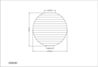 TRIO Paper Függő E27 Mennyezeti Lámpa Búra - Zöld