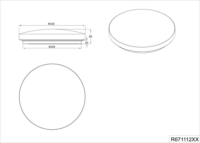 TRIO Reality Chara Kristály Hatású LED Mennyezeti Lámpa