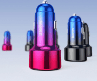 Baseus Magic Series PPS Autós USB-A + USB-C gyorstöltő digitális kijelzővel 45W Fekete